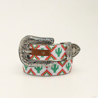Angel Ranch Girls’ Cactus Beaded Belt – Multi Colored (D130000297) - Cowboy SwaggerAngel Ranch Girls’ Cactus Beaded Belt – Multi Colored (D130000297)