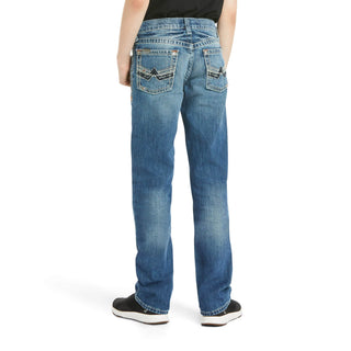 Ariat Boys’ B5 Slim Fit Straight Leg Jeans – Medium Wash (10018347) - Cowboy SwaggerAriat Boys’ B5 Slim Fit Straight Leg Jeans – Medium Wash (10018347)