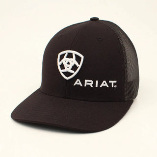 Ariat Mens Cap Shield Black - Cowboy SwaggerAriat Mens Cap Shield Black