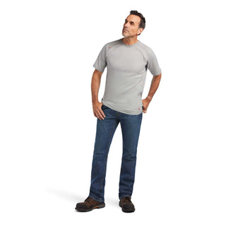 Ariat Men’s FR Work Crew T-Shirt Silver Fox - Cowboy SwaggerAriat Men’s FR Work Crew T-Shirt Silver Fox