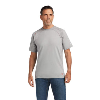 Ariat Men’s FR Work Crew T-Shirt Silver Fox - Cowboy SwaggerAriat Men’s FR Work Crew T-Shirt Silver Fox