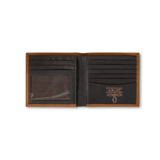 Ariat Men’s Oversized Medium Brown Bifold Leather Wallet – Style A3548244 - Cowboy SwaggerAriat Men’s Oversized Medium Brown Bifold Leather Wallet – Style A3548244