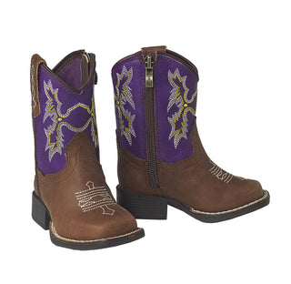 Ariat Tombstone Purple Lil’ Stomper Toddler Boot - Cowboy SwaggerAriat Tombstone Purple Lil’ Stomper Toddler BootBoots