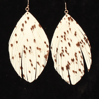 Blazin Roxx Fringed Teardrop Cream Earring - Cowboy SwaggerBlazin Roxx Fringed Teardrop Cream Earring
