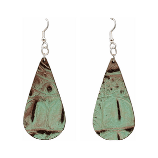 Blazin Roxx Turquoise Croc Print Earring - Cowboy SwaggerBlazin Roxx Turquoise Croc Print Earring