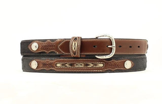 Boy’s Black Brown Concho Belt - Cowboy SwaggerBoy’s Black Brown Concho Belt