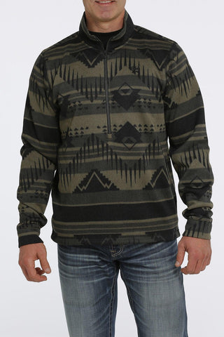 Cinch Men’s Olive & Black 1/2 Zip Sweater Pullover - Cowboy SwaggerCinch Men’s Olive & Black 1/2 Zip Sweater Pullover