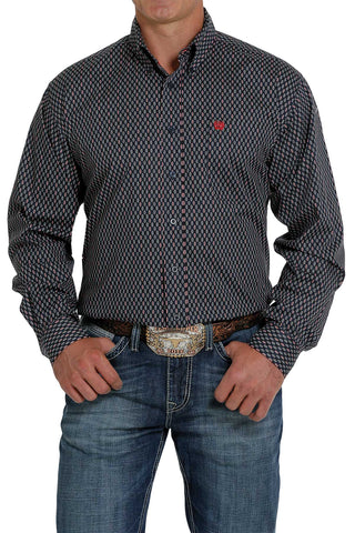 Cinch Sporty Print Men’s Stretch Button Down Shirt - Cowboy SwaggerCinch Sporty Print Men’s Stretch Button Down Shirt