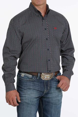 Cinch Sporty Print Men’s Stretch Button Down Shirt - Cowboy SwaggerCinch Sporty Print Men’s Stretch Button Down Shirt