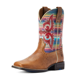 Cowboy Swagger Shoes 2.5Y Ariat Kid’s Lonestar Ridge Tan Western Boot