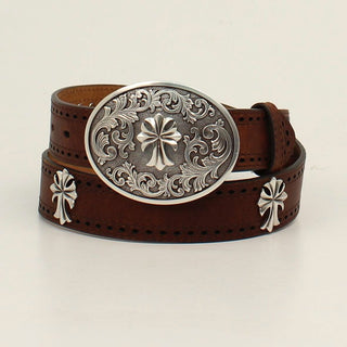 Cowboy Swagger Small Ariat Ladies Rich Tan Colored Leather Strap Belt