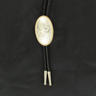 Cowboy Swagger Crumrine Bolo Tie Sterling Silver Plated