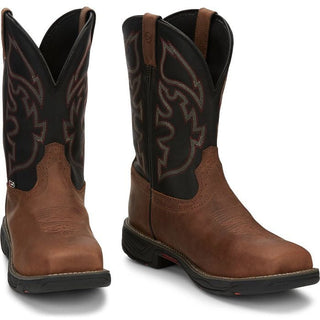 Cowboy Swagger Shoes 8.5 C Justin Kid’s Square Toe Leather Boot