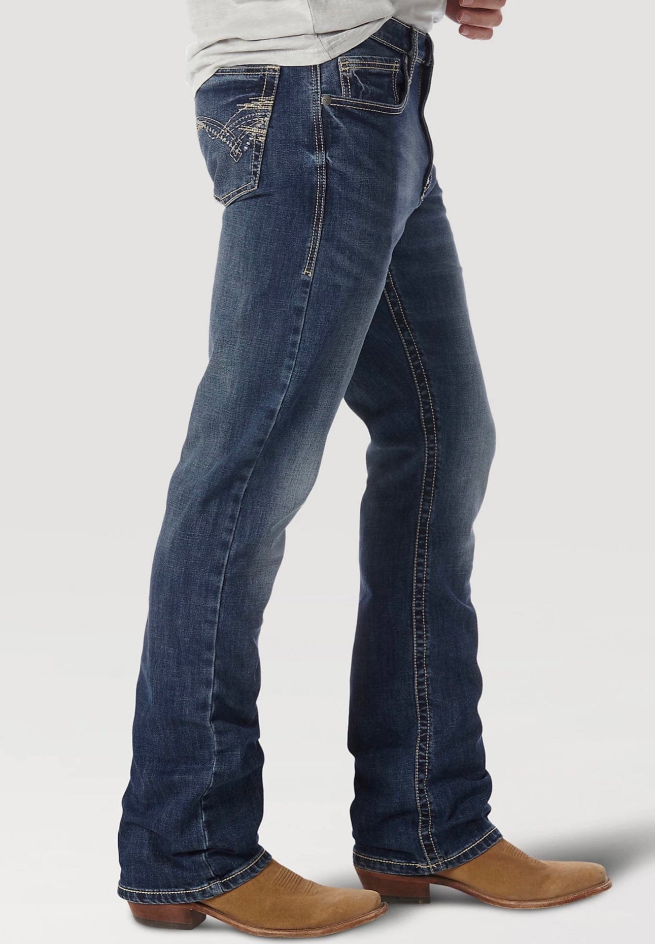 Men s Cowboy Jeans Western Denim Pants Cowboy Swagger