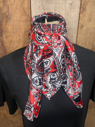 Cowboy Swagger Red Paisley Wild Rag