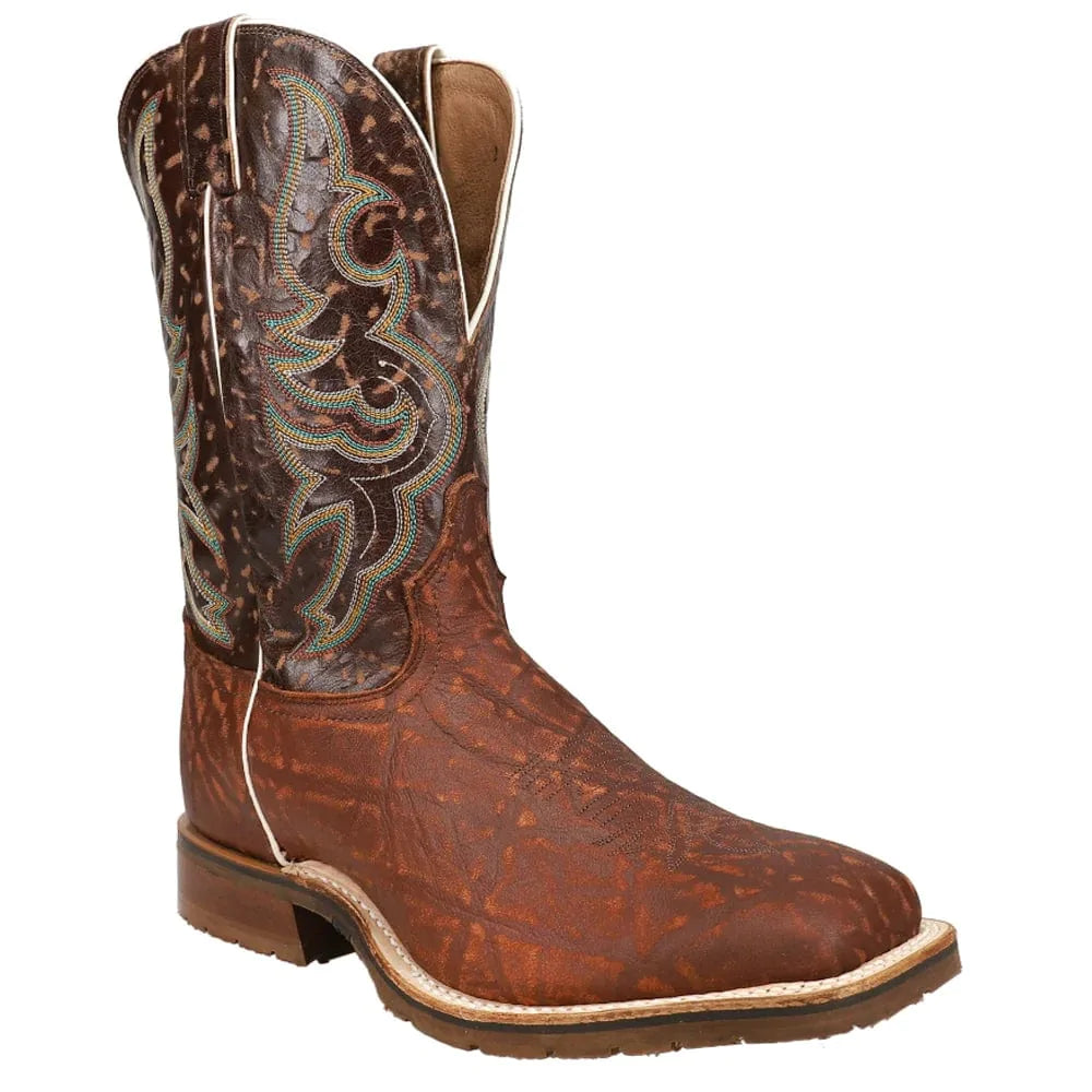 Tony Lama Comfort Performance Galen Square Toe Boot Cowboy Swagger