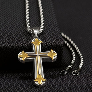 Cowboy Swagger Twister Men’s Ripe Style Chain Cross Pendant Necklace