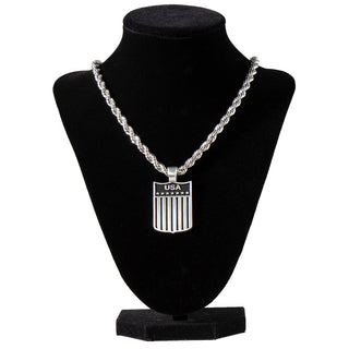 Cowboy Swagger Twister Men’s USA Pendant Necklace