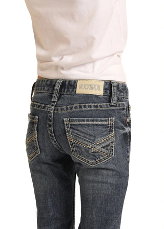 Girl’s Medium Wash Bootcut Jean - Cowboy SwaggerGirl’s Medium Wash Bootcut JeanPants
