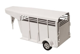 Gooseneck Stock Trailer White - Cowboy SwaggerGooseneck Stock Trailer WhiteToy Trucks & Construction Vehicles