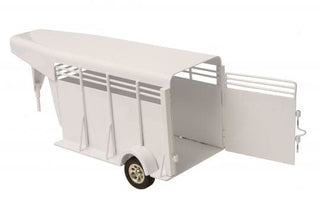 Gooseneck Stock Trailer White - Cowboy SwaggerGooseneck Stock Trailer WhiteToy Trucks & Construction Vehicles