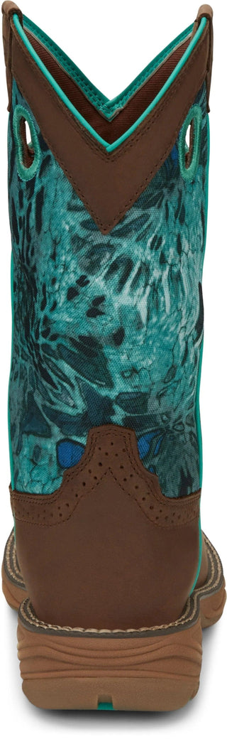 Justin Women’s Rush Brunette Stampede Brown Work Boot - Cowboy SwaggerJustin Women’s Rush Brunette Stampede Brown Work BootWomen's Boots