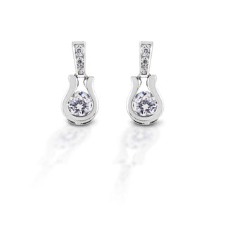 Kelly Herd Stylized Horseshoe Dangle Earrings - Sterling Silver - Cowboy SwaggerKelly Herd Stylized Horseshoe Dangle Earrings - Sterling SilverEarrings