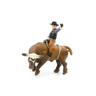 Little Buster Bucking Bull & Rider Brown - Cowboy SwaggerLittle Buster Bucking Bull & Rider BrownAction & Toy Figures