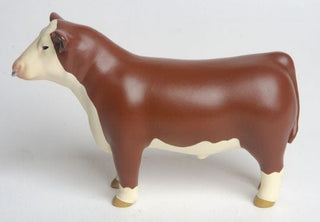 Little Buster Hereford Show Bull w/ Nose Ring - Cowboy SwaggerLittle Buster Hereford Show Bull w/ Nose Ring