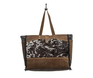 Myra Asher Canvas and Hairon Weekender - Cowboy SwaggerMyra Asher Canvas and Hairon Weekender