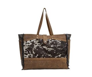 Myra Asher Canvas and Hairon Weekender - Cowboy SwaggerMyra Asher Canvas and Hairon Weekender