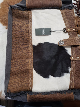 Myra Asher Canvas and Hairon Weekender - Cowboy SwaggerMyra Asher Canvas and Hairon Weekender