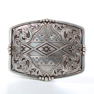 Nocona Rectangle Floral Engraving Belt Buckle - Cowboy SwaggerNocona Rectangle Floral Engraving Belt Buckle