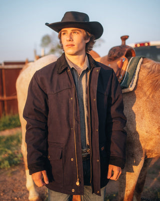 Outback Men’s Cattlemen Coat Black - Cowboy SwaggerOutback Men’s Cattlemen Coat Black