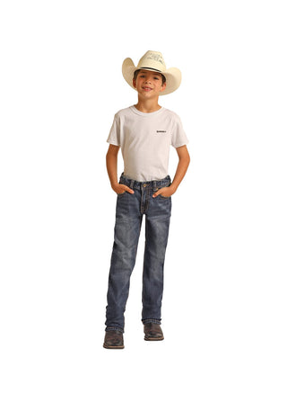 Rock & Roll Boy’s Hooey Thick Stitch Revolver Jean - Cowboy SwaggerRock & Roll Boy’s Hooey Thick Stitch Revolver Jean