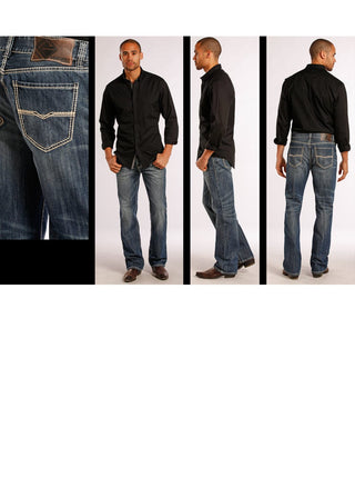 Rock & Roll Relaxed Fit DB Straight Leg Jean - Cowboy SwaggerRock & Roll Relaxed Fit DB Straight Leg JeanPants