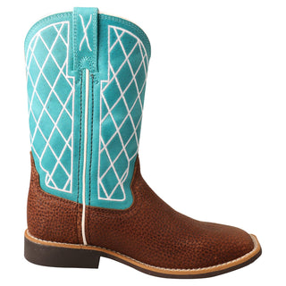 Top Hand - Distressed Saddle & Teal - Cowboy SwaggerTop Hand - Distressed Saddle & TealBoots