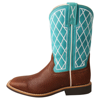 Top Hand - Distressed Saddle & Teal - Cowboy SwaggerTop Hand - Distressed Saddle & TealBoots