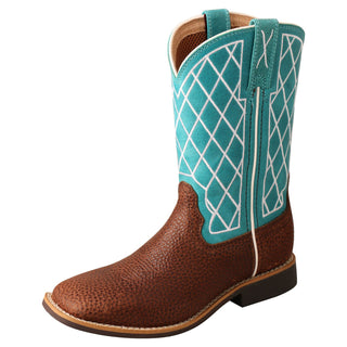 Top Hand - Distressed Saddle & Teal - Cowboy SwaggerTop Hand - Distressed Saddle & TealBoots