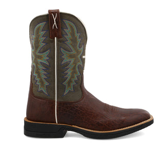 Twisted X 11” Tech X Boot Brown & Green Western Boot - Cowboy SwaggerTwisted X 11” Tech X Boot Brown & Green Western BootBoots