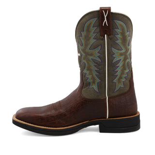 Twisted X 11” Tech X Boot Brown & Green Western Boot - Cowboy SwaggerTwisted X 11” Tech X Boot Brown & Green Western BootBoots