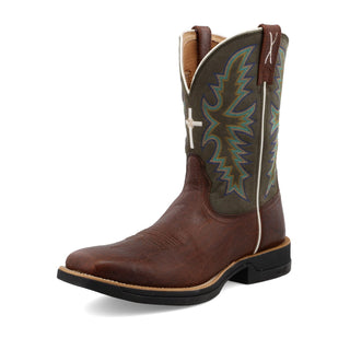 Twisted X 11” Tech X Boot Brown & Green Western Boot - Cowboy SwaggerTwisted X 11” Tech X Boot Brown & Green Western BootBoots