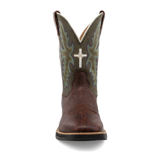 Twisted X 11” Tech X Boot Brown & Green Western Boot - Cowboy SwaggerTwisted X 11” Tech X Boot Brown & Green Western BootBoots