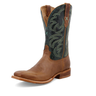 Twisted X Men’s 12” Rancher Light Tan & Teal Western Boot - Cowboy SwaggerTwisted X Men’s 12” Rancher Light Tan & Teal Western Boot