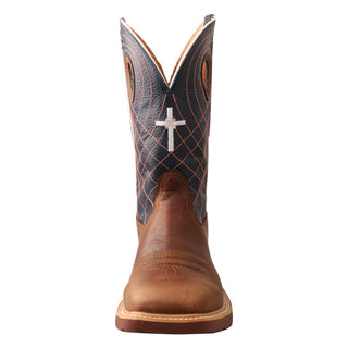 Twisted X Men’s 12" Western Work Boot Mocha & Navy - Cowboy SwaggerTwisted X Men’s 12" Western Work Boot Mocha & NavyShoes