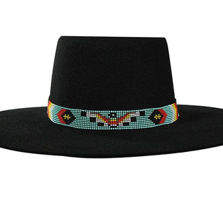 Twister Multi Colored Arrow & Square Design Hatband - Cowboy SwaggerTwister Multi Colored Arrow & Square Design Hatband