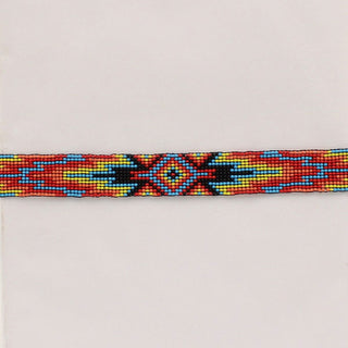Twister Multicolored Bead Southwestern Pattern Hatband - Cowboy SwaggerTwister Multicolored Bead Southwestern Pattern Hatband