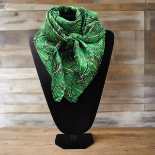 Western Cactus Silk Wild Rag - Cowboy SwaggerWestern Cactus Silk Wild Rag